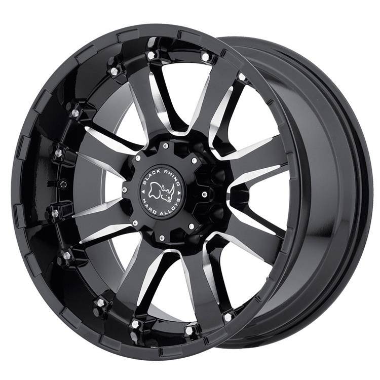 Cerchi in lega Gloss Black Milled Sierra Black Rhino