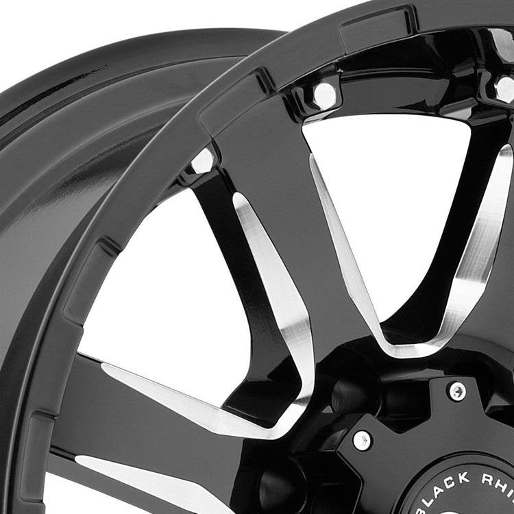 Cerchi in lega Gloss Black Milled Sierra Black Rhino