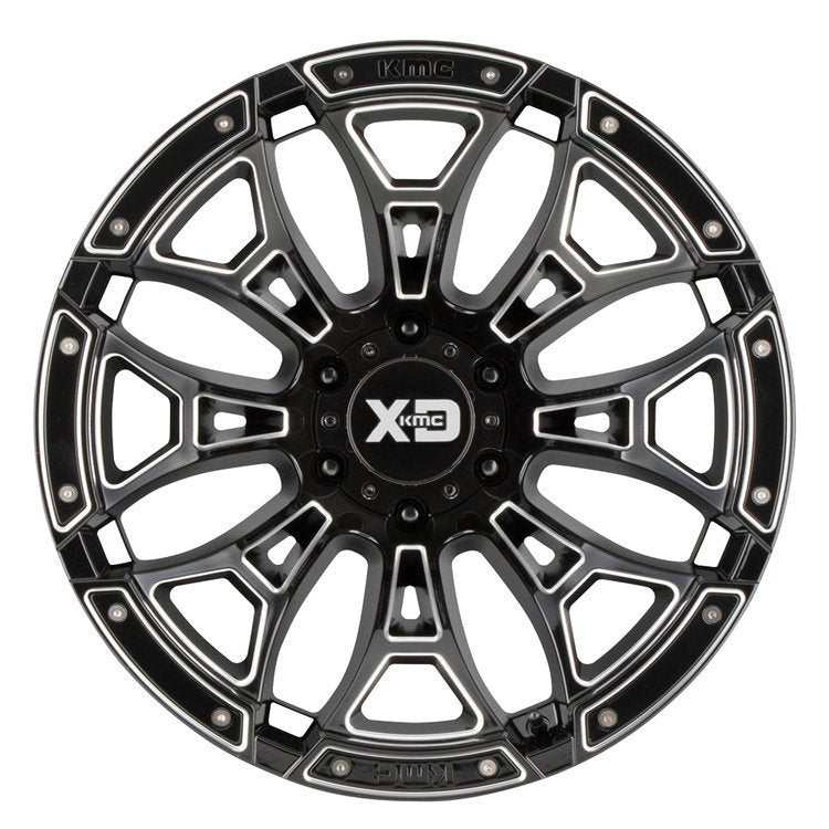 Alloy wheel XD841 Boneyard Gloss Black Milled XD Series