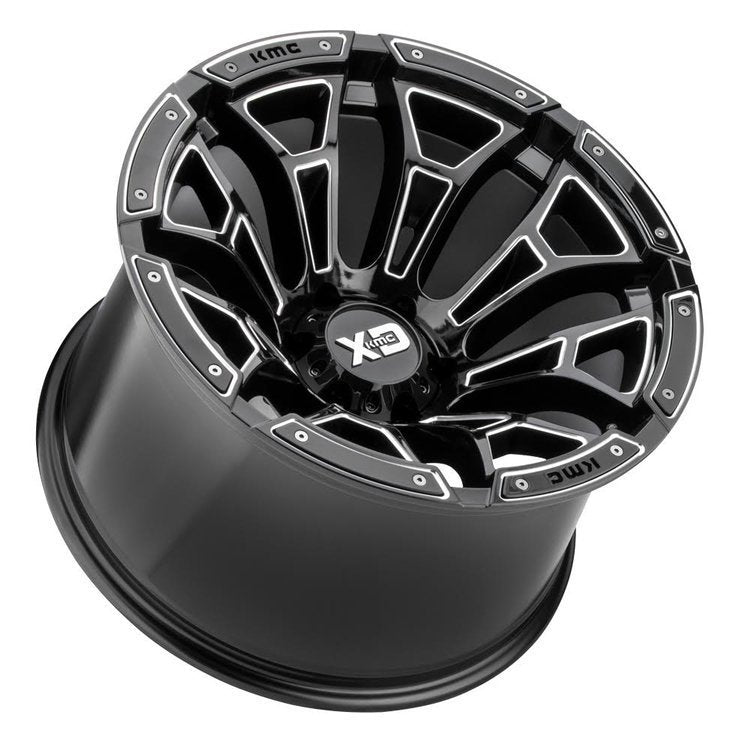 Alloy wheel XD841 Boneyard Gloss Black Milled XD Series