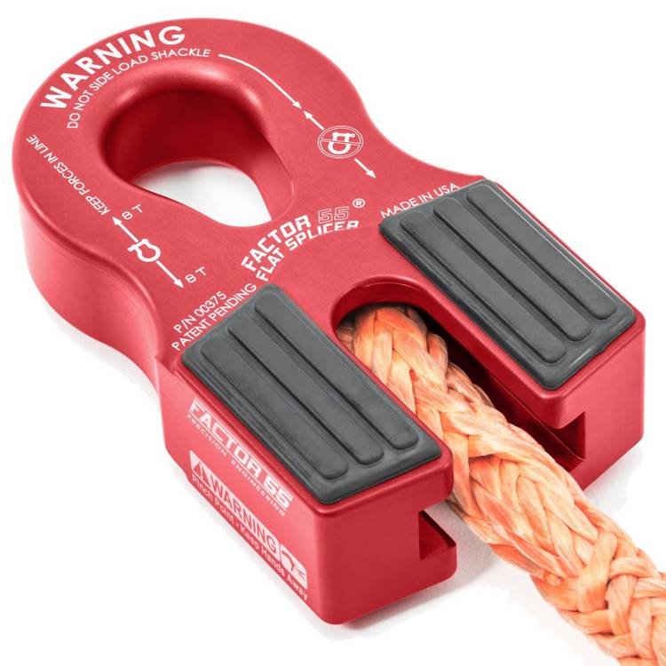 Flat splicer shackle red Factor 55