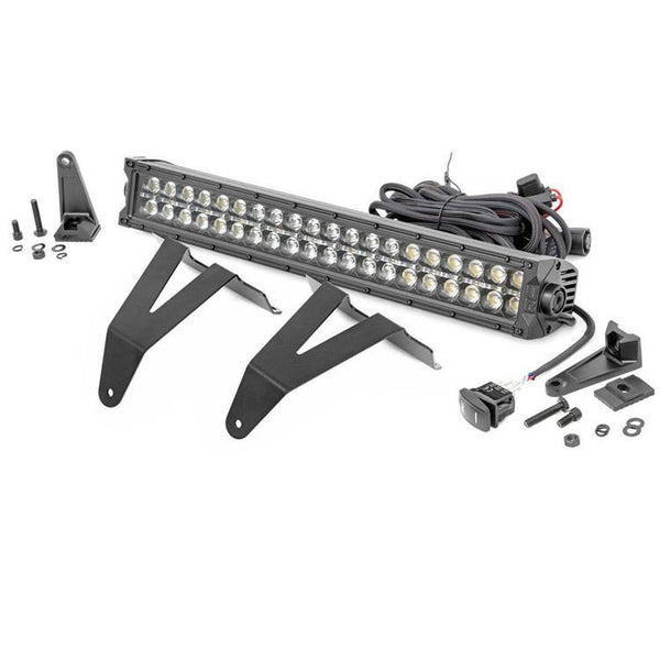 Kit paraurti nascosto LED barra luminosa 20" White DRL Rough Country Black Series