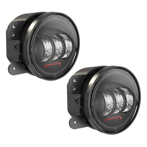 LED fog lights 4" round black JW Speaker 6145 J2 Series