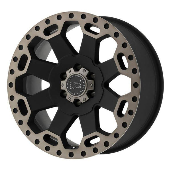 Alloy wheel Matte Black/Machined Warlord Black Rhino