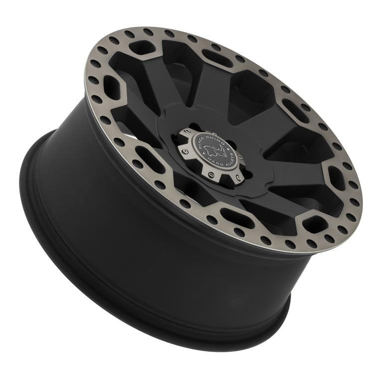 Alloy wheel Matte Black/Machined Warlord Black Rhino