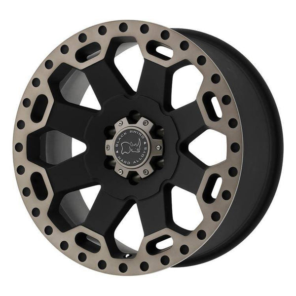 Alloy wheel Matte Black/Machined Warlord Black Rhino