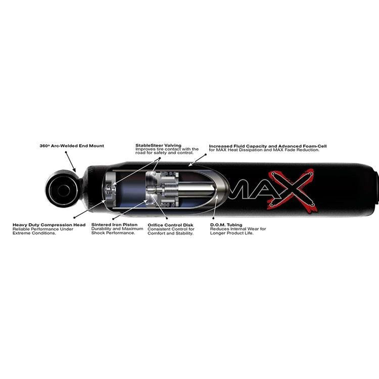 Rear hydro shock Skyjacker Black Max Lift 0-1"