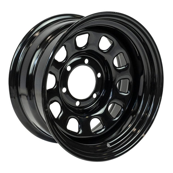 Steel wheel gloss black OFD Sputnik