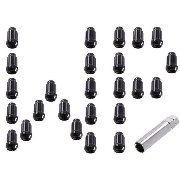 Anti-theft lug nuts 12mm x 1,5 Kit Wheel Pros 25 pcs (black)