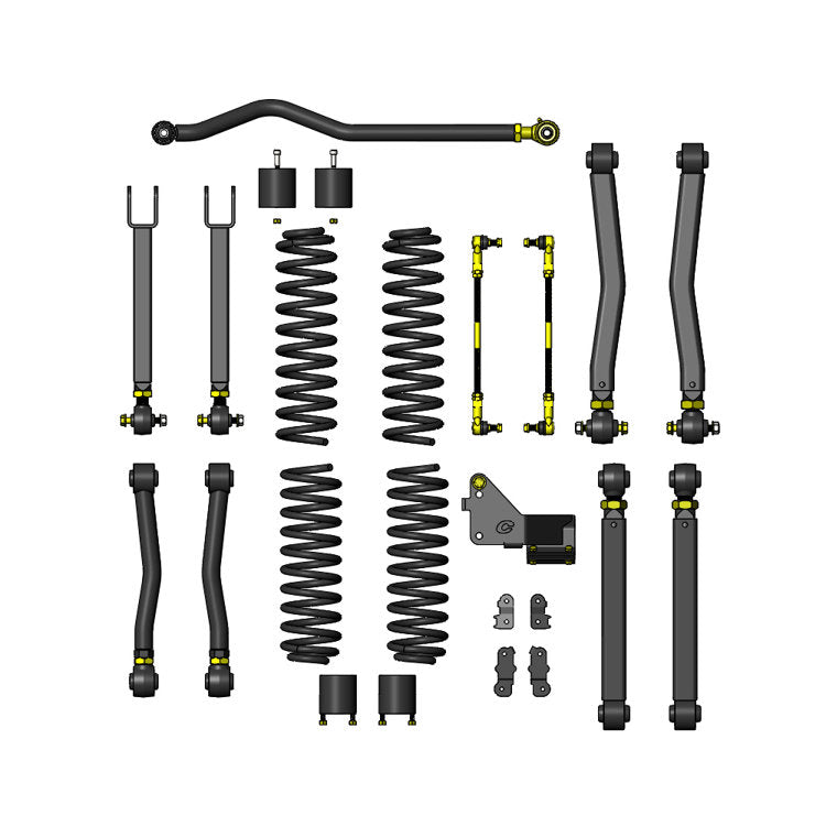 Kit sospensioni Clayton Off Road Overland+ Lift 3,5"