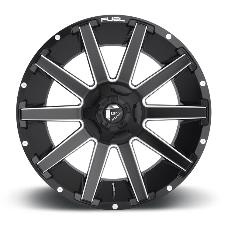 Alloy wheel D616 Contra Matte Black Milled Fuel