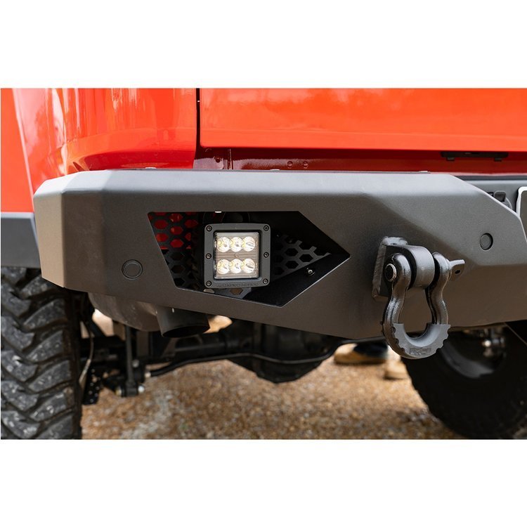 Rear steel bumper with LED lights Rough Country Rock Crawler