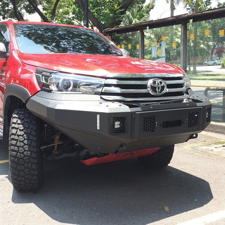 Front steel bumper with winch plate and bullbar OFD