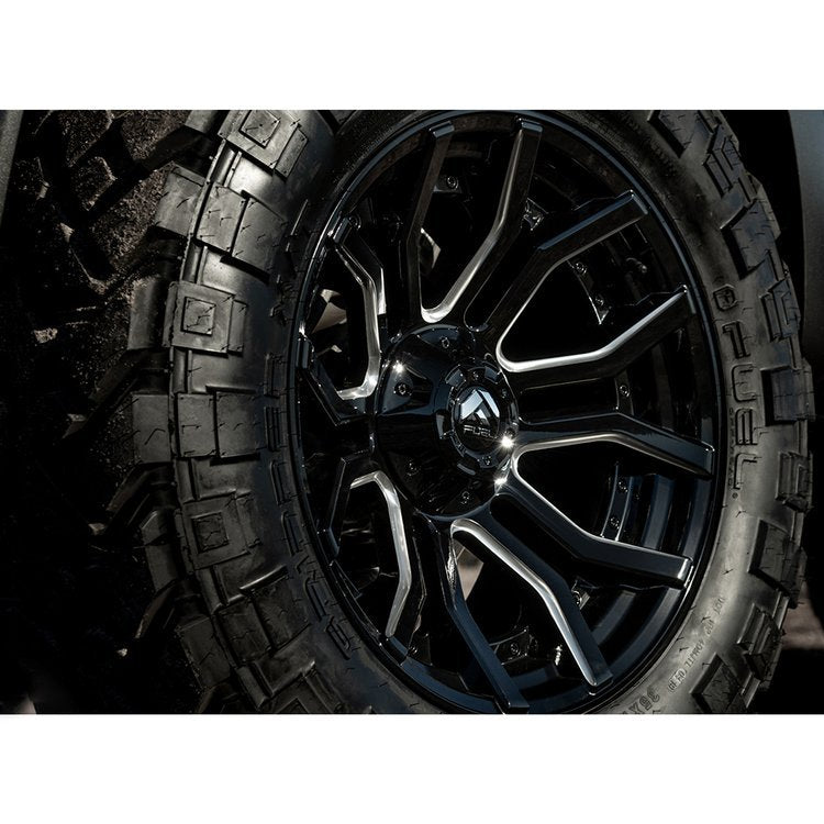 Cerchi in lega D711 Rage Gloss Black Milled Fuel