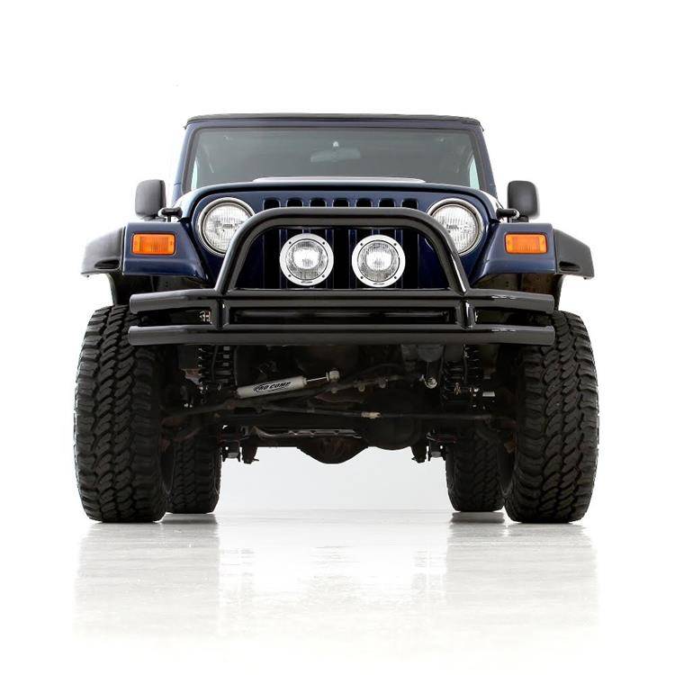 Front tubular steel bumper black Smittybilt