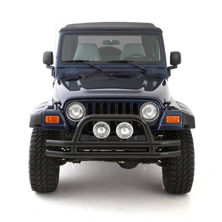 Front tubular steel bumper black Smittybilt