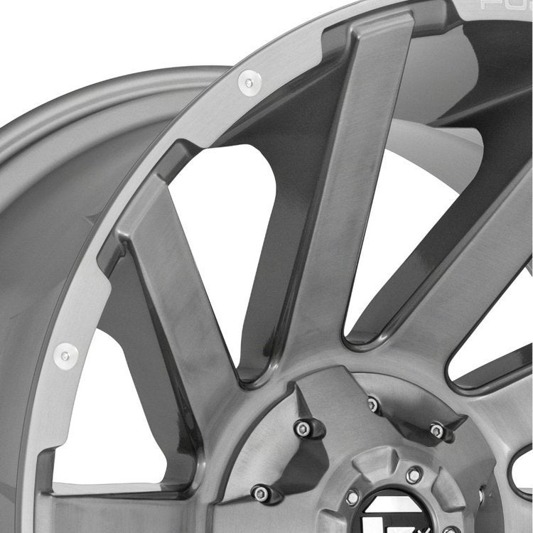 Cerchi in lega D714 Contra Brushed Gun Metal/Fuel trasparente colorato