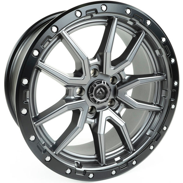 Alloy wheel D680 Rebel 5 Anthracite Gun Metal/Black Ring Fuel