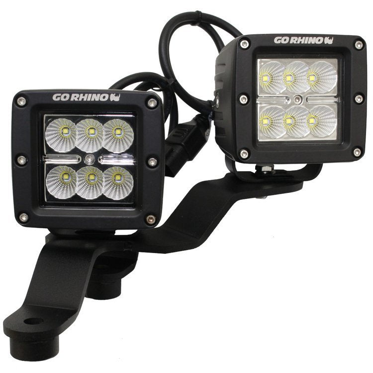 Supporto per cupolino per un LED 3x3" Dual Cube Go Rhino