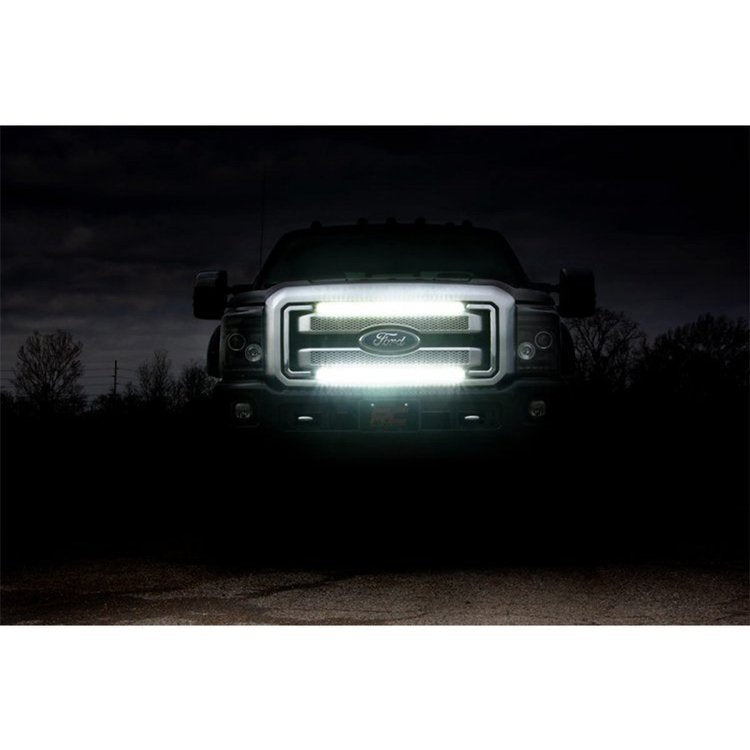 Barre luminose a LED da 30" a fila singola per punto grill Rough Country Black Series