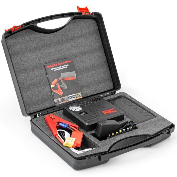Portable jump starter w/air compressor Rough Country