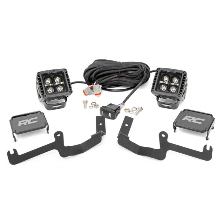 Kit LED 2" parabrezza inferiore Amber DRL Rough Country Black Series