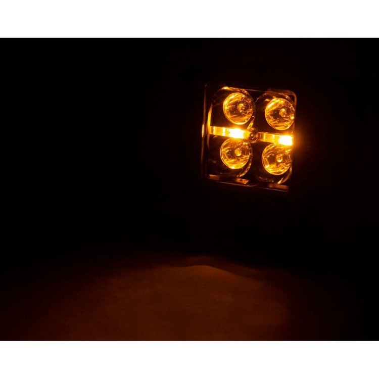 Kit LED 2" parabrezza inferiore Amber DRL Rough Country Black Series