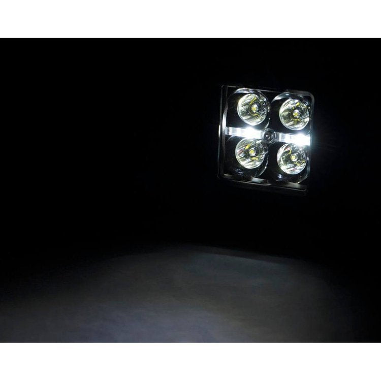 Kit LED 2" parabrezza inferiore White DRL Rough Country Black Series