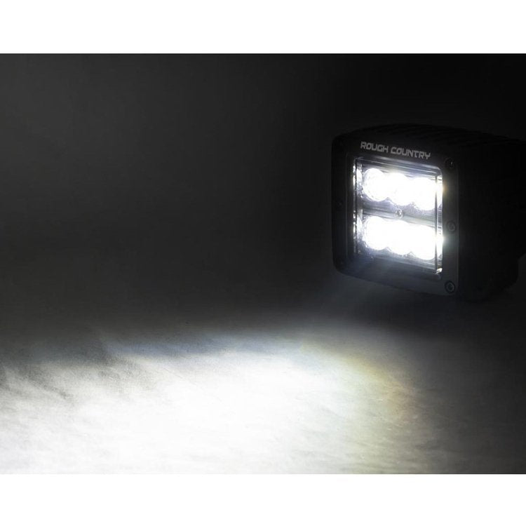 Kit LED 2" per parabrezza inferiore Flood Beam Rough Country Black Series