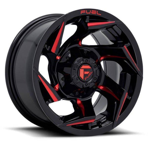 Cerchi in lega D755 Reaction Gloss Black/Red Tint Fuel