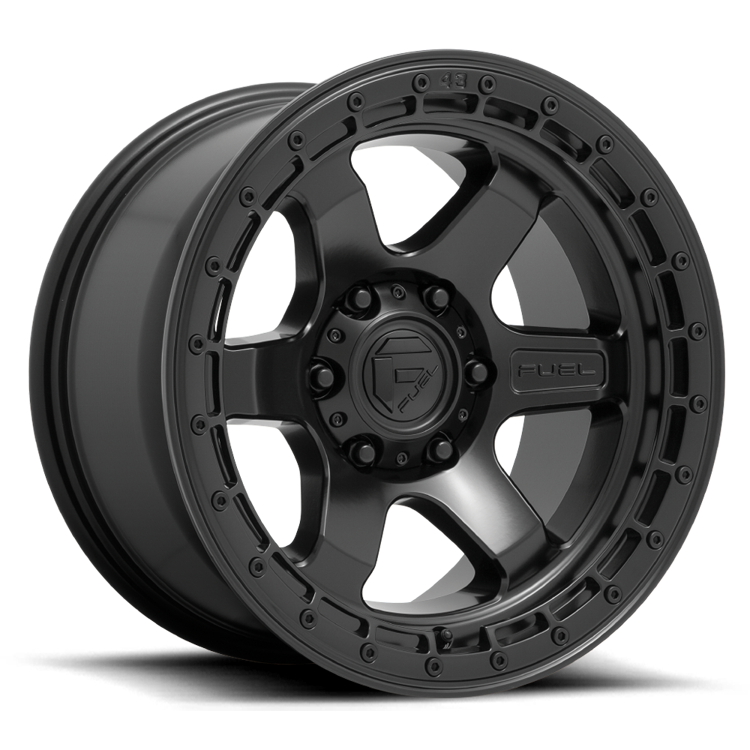 Alloy wheel D750 Block Matte Black/Black Ring Fuel