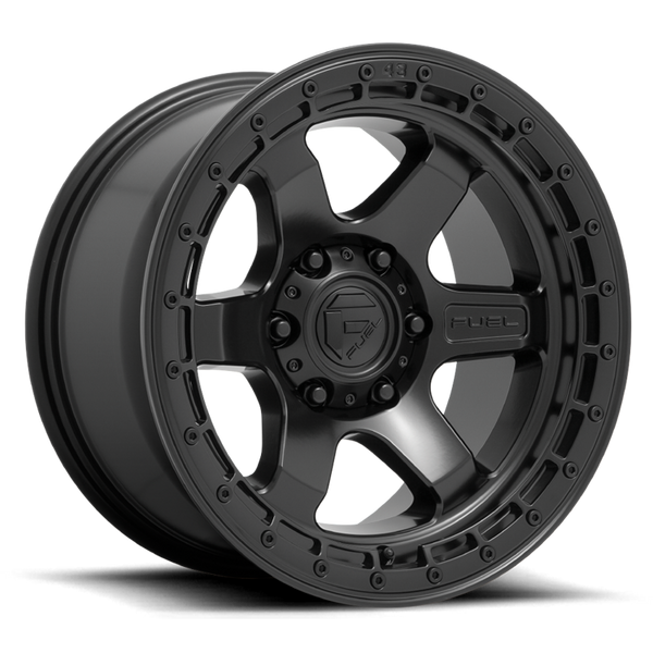 Alloy wheel D750 Block Matte Black/Black Ring Fuel