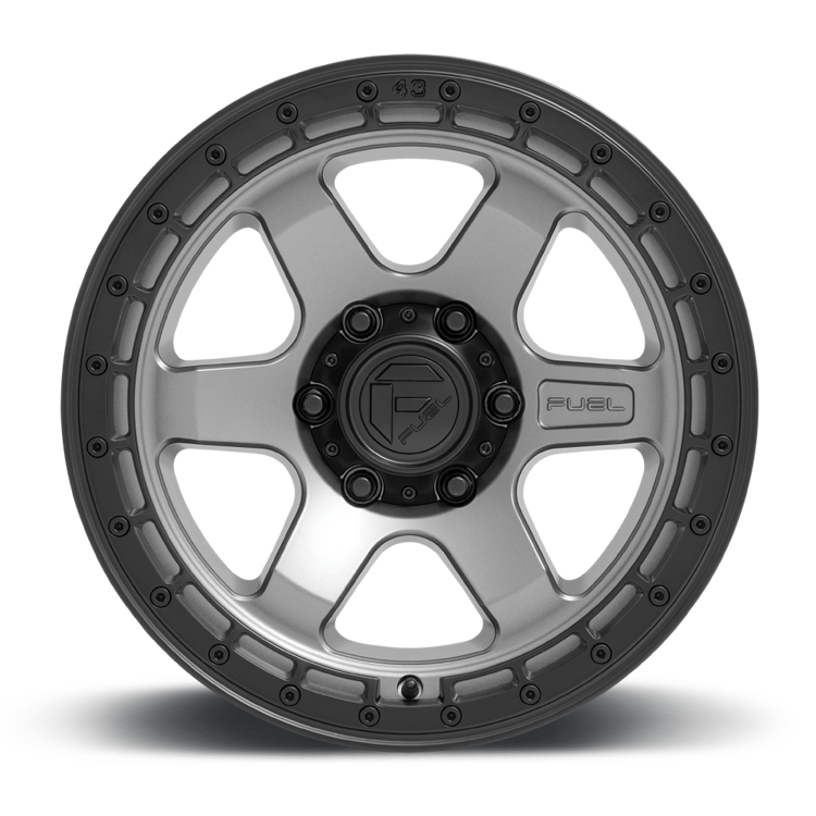 Alloy wheel D752 Block Matte Gunmetal/Black Ring Fuel