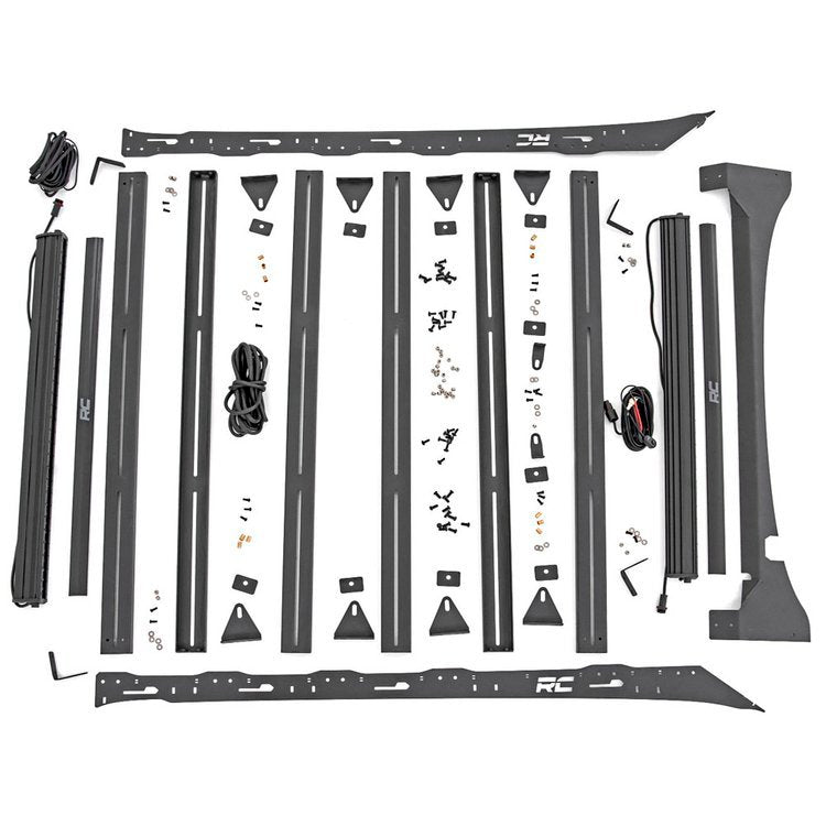 Sistema portapacchi con barra luminosa a LED anteriore e posteriore 40" Rough Country