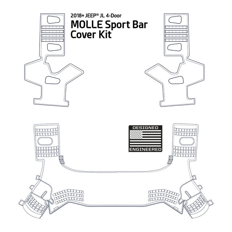 Kit copribarra sportiva Molle Smittybilt