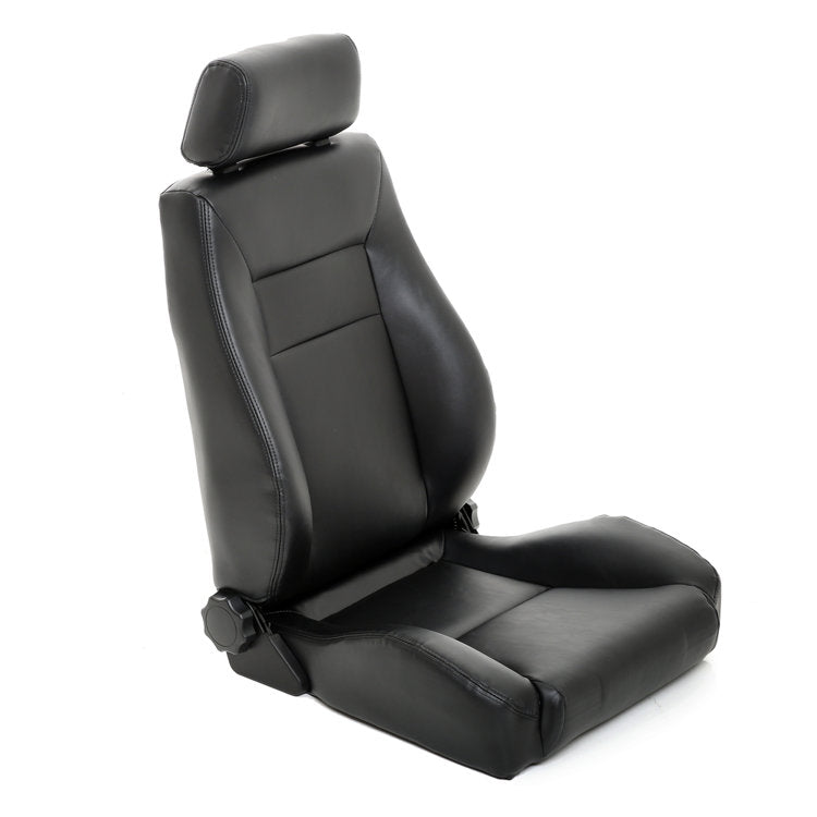 Front seat sport bucket Black Vinyl Smittybilt