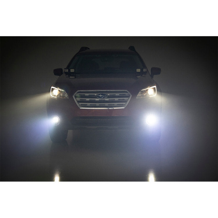 Kit fendinebbia a LED White DRL Rough Country Black Series