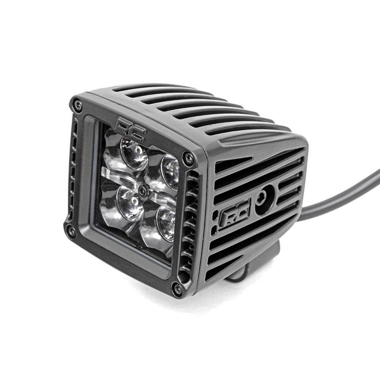 Luci a LED Square Cree 2" con kit DRL color ambra Rough Country Black Series