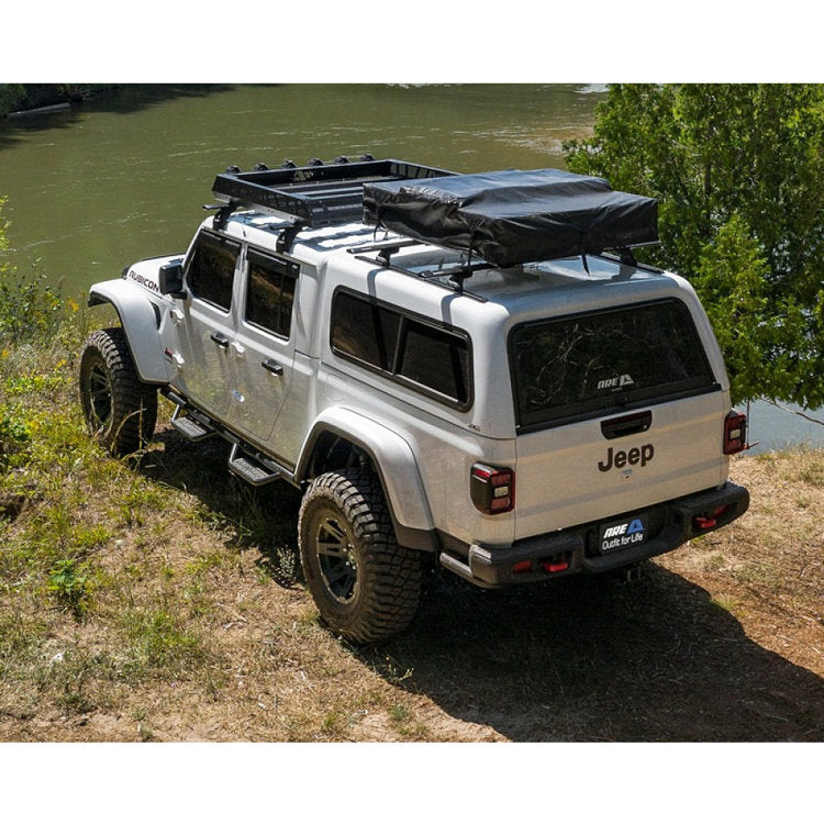 Truck cap with roof tracks, hardtop heavy-duty ARE CX Classic Crew Cab