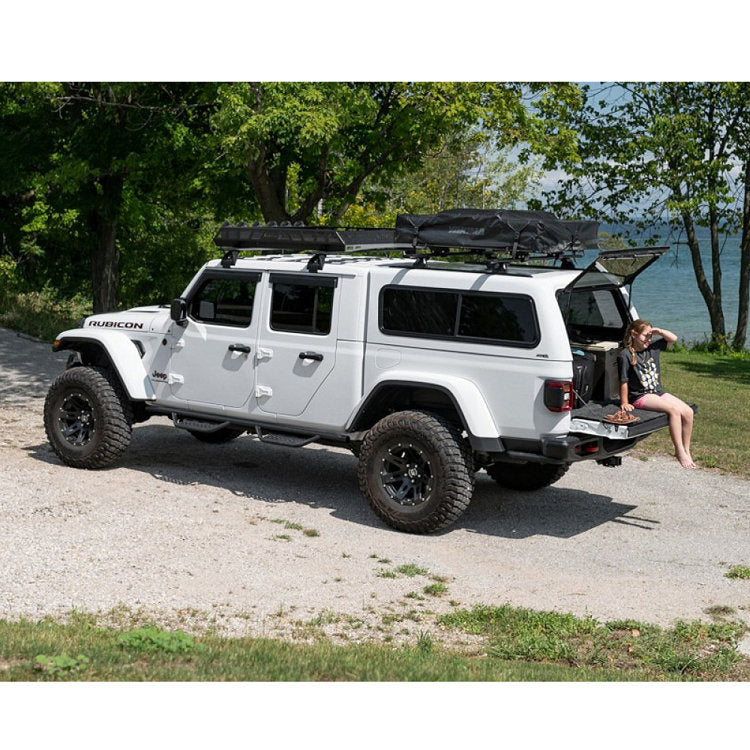 Truck cap with roof tracks, hardtop heavy-duty ARE CX Classic Crew Cab