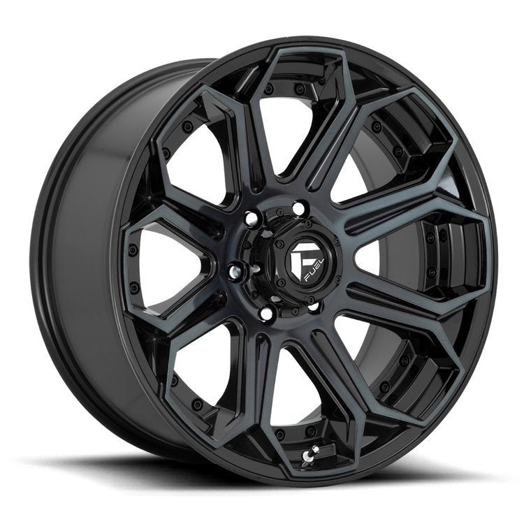 Cerchi in lega D704 Siege Gloss Machined/Double Dark Tint Fuel