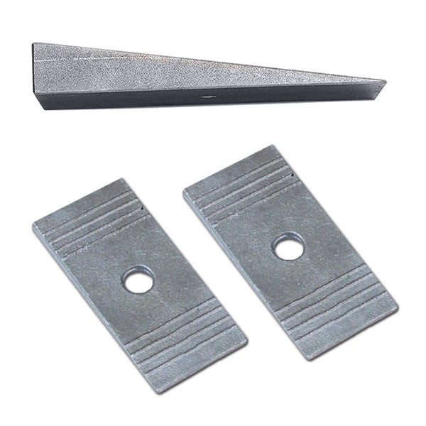 Shims 4 degree for 2,5" wide leaf springs aluminium Rubicon Express
