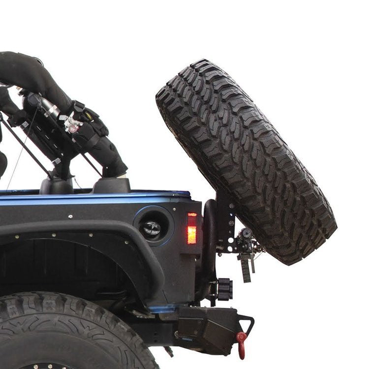 Slant tyre carrier conversion Smittybilt Slant Tyre