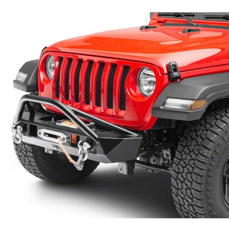 Front steel bumper with skid plate Poison Spyder Bruizer