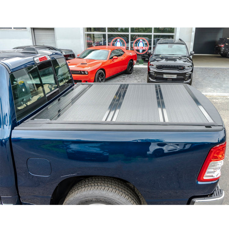 Hard tri-fold bed cover low profile OFD Double Cab