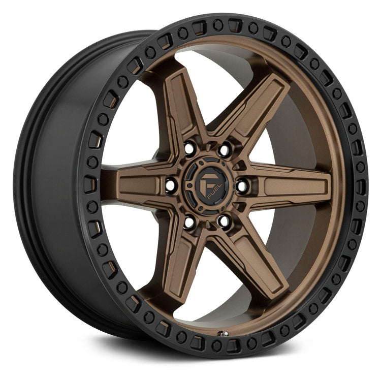 Cerchi in lega D699 Kicker 6 Bronzo opaco Black Bead Ring Fuel