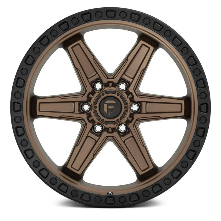 Cerchi in lega D699 Kicker 6 Bronzo opaco Black Bead Ring Fuel