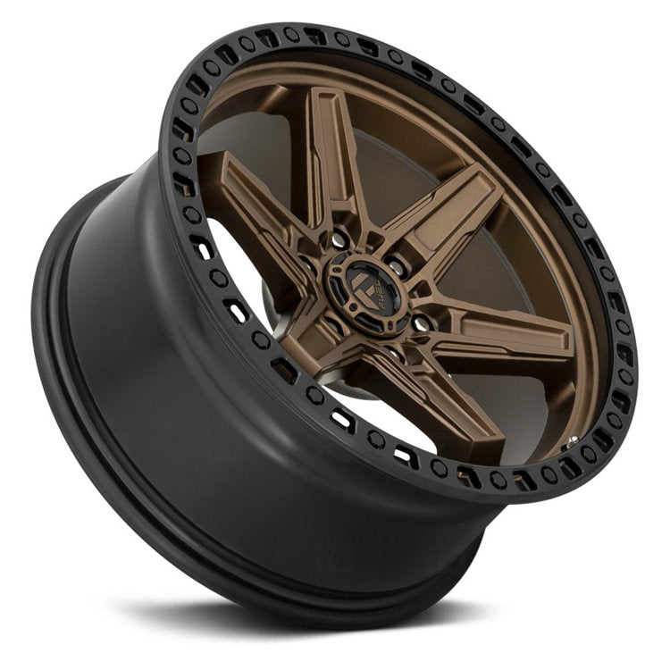 Cerchi in lega D699 Kicker 6 Bronzo opaco Black Bead Ring Fuel