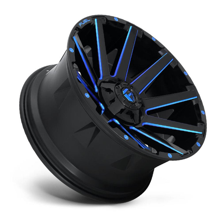 Cerchi in lega D644 Contra Gloss Black/Blue Tinted Clear Fuel