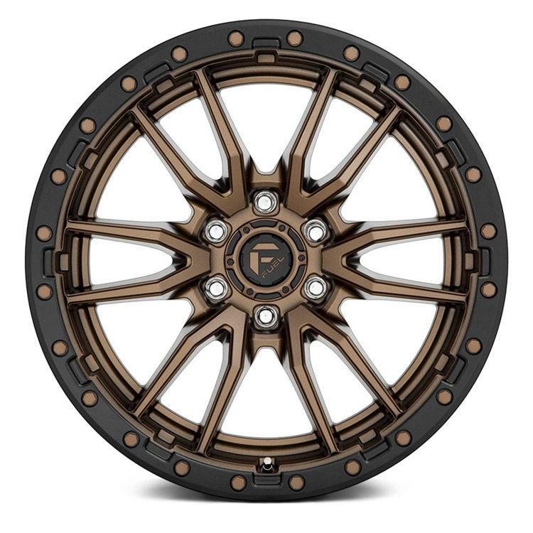 Cerchi in lega D681 Rebel 6 Bronzo opaco Black Bead Ring Fuel